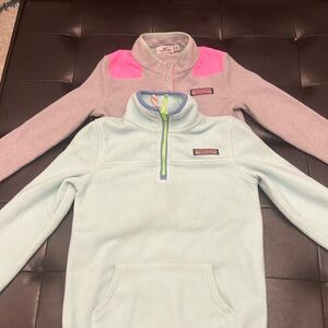 Two vineyard vine zip ups